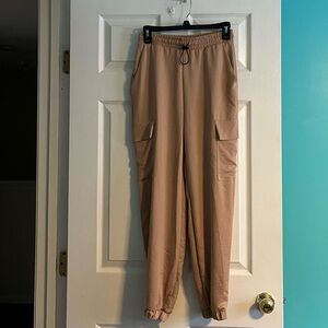 Stylive Satin Cargo Pants